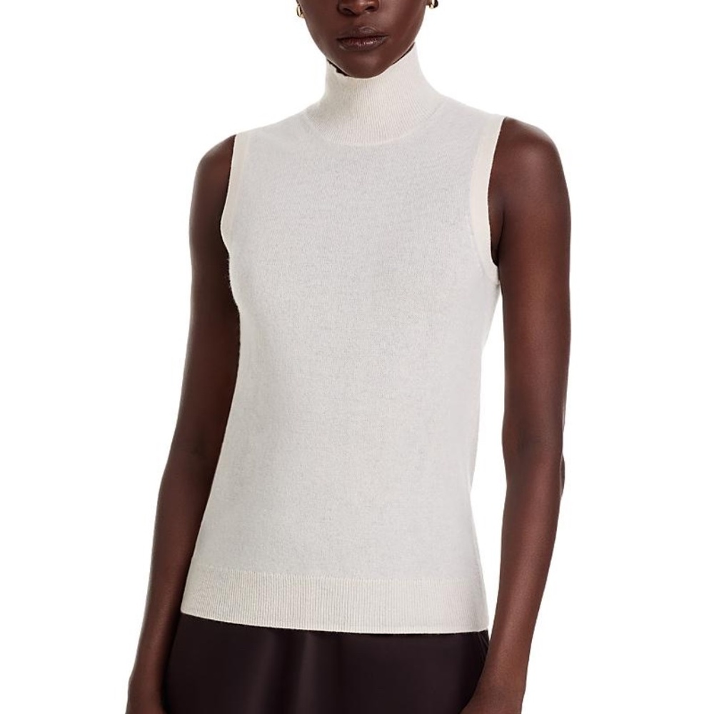 C by Bloomingdale's Cashmere Sleeveless Cashmere Sweater in MEDIUM